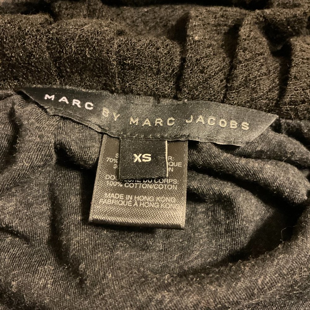 Marc by Marc Jacobs Jacket XS Black Collar Pockets Puff Long 3/4 Sleeve - Picture 8 of 8